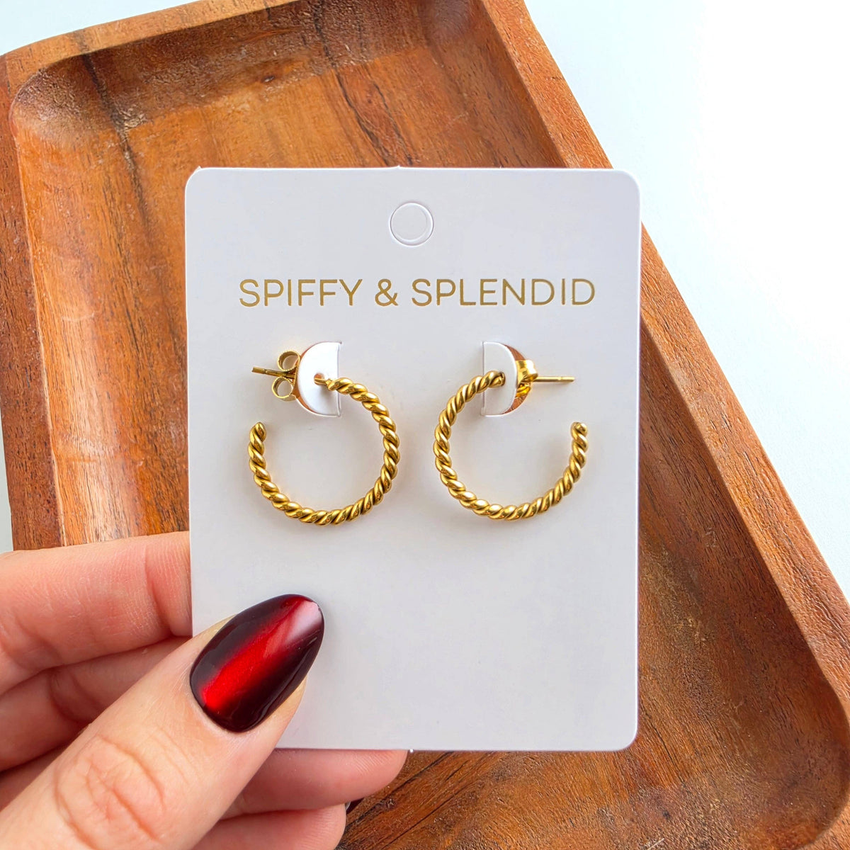 Luxe Tatum Hoops - Gold // Earrings, Jewelry, Tarnish free