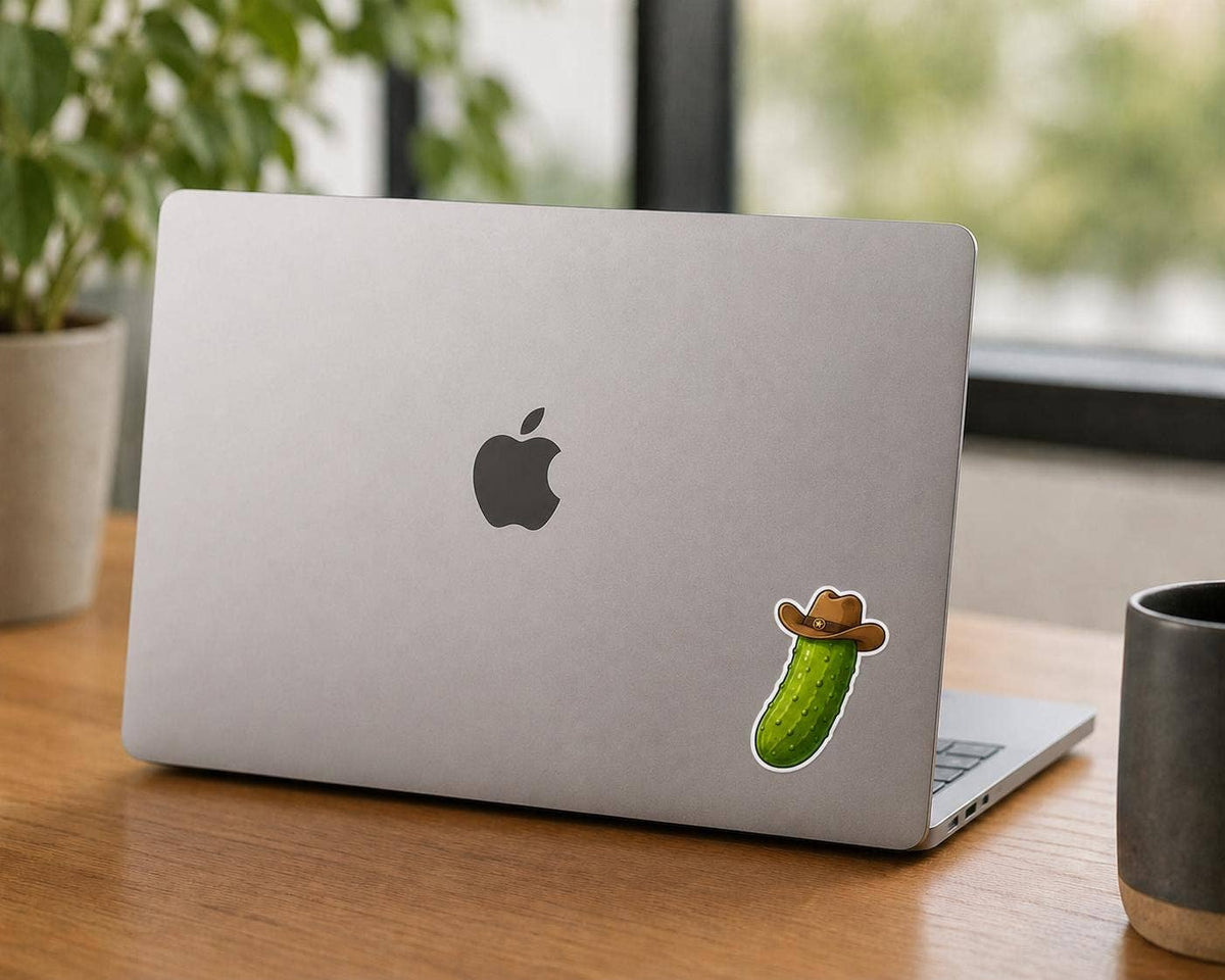 Cowboy Hat Pickle Sticker - Country Pickle