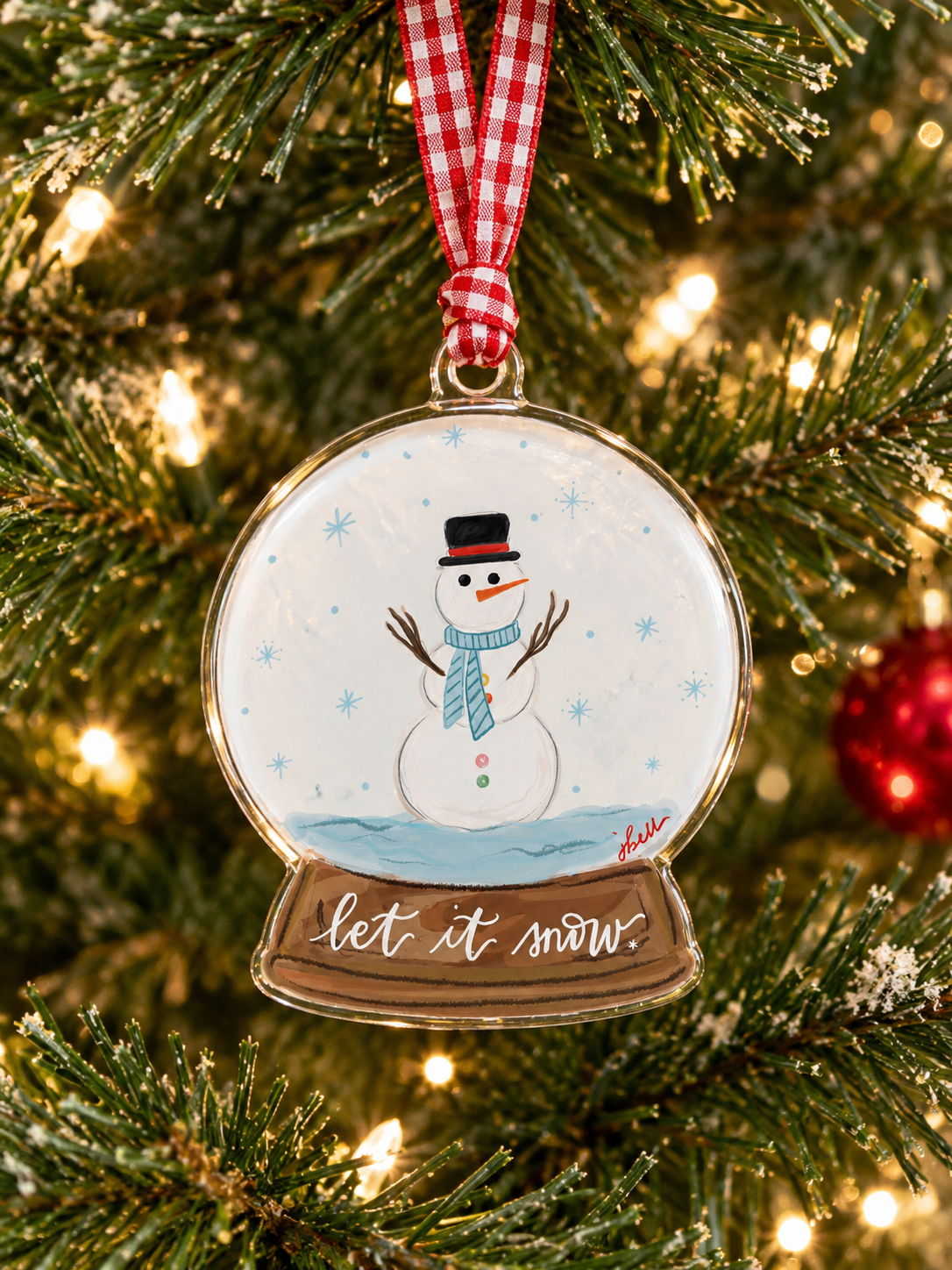 Snow globe Acrylic Ornament