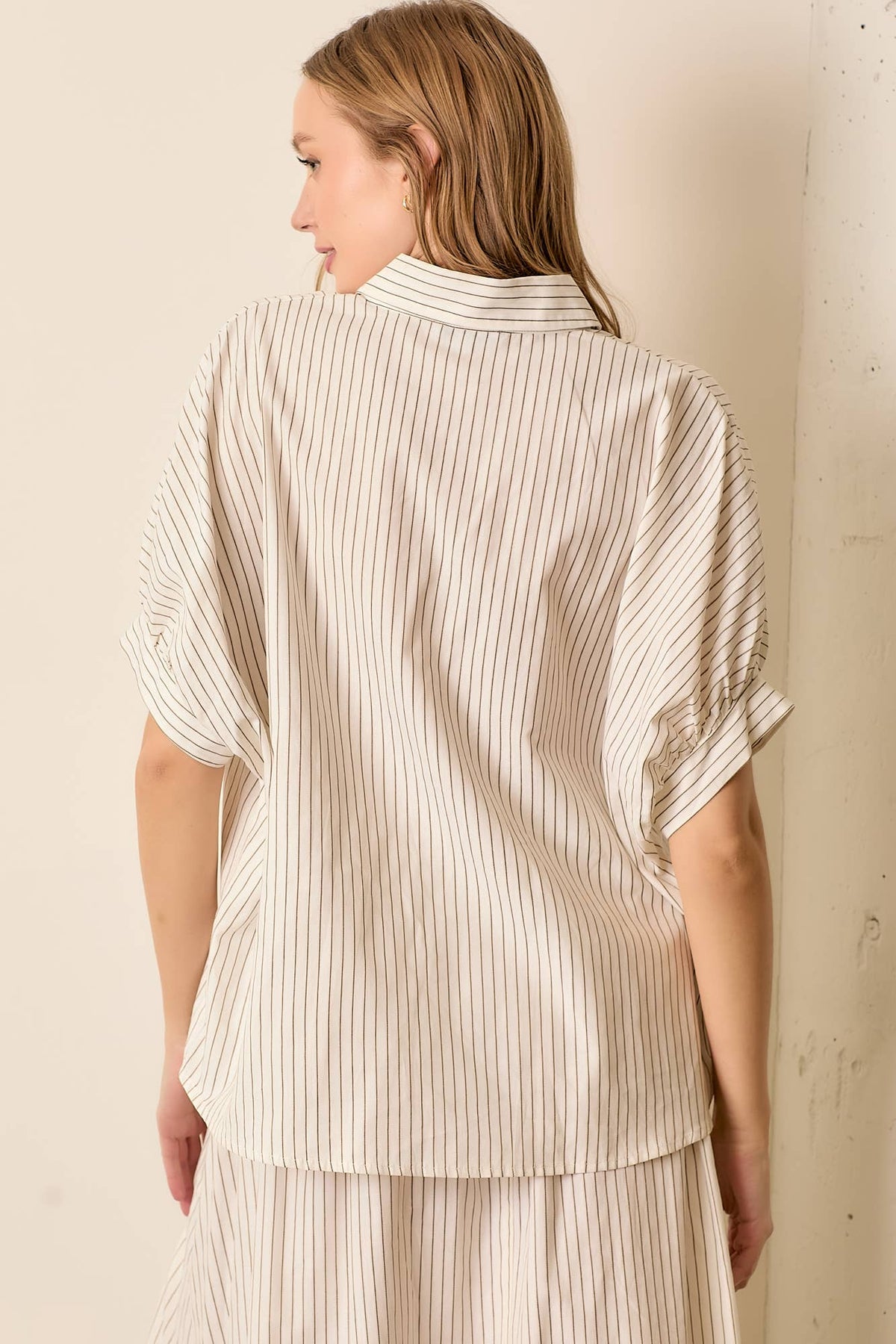 STRIPE BUTTON UP SHIRT