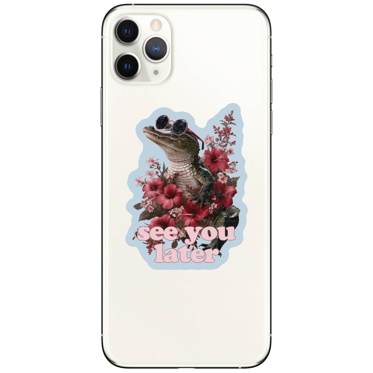 Funny Gator Flower Sarcastic High Quality Vinyl Sticker