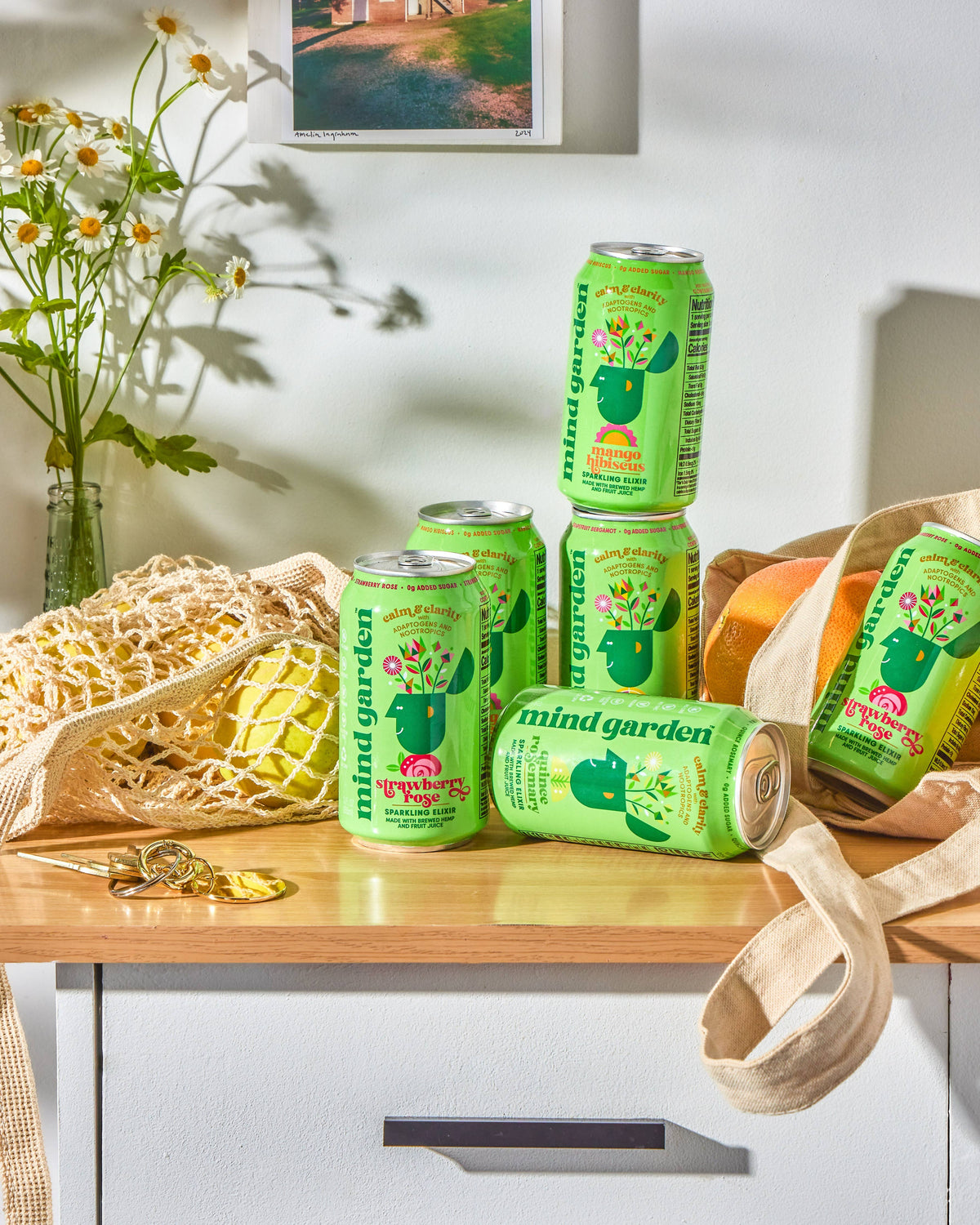 Mind Garden Adaptogen Strawberry Rose Drink
