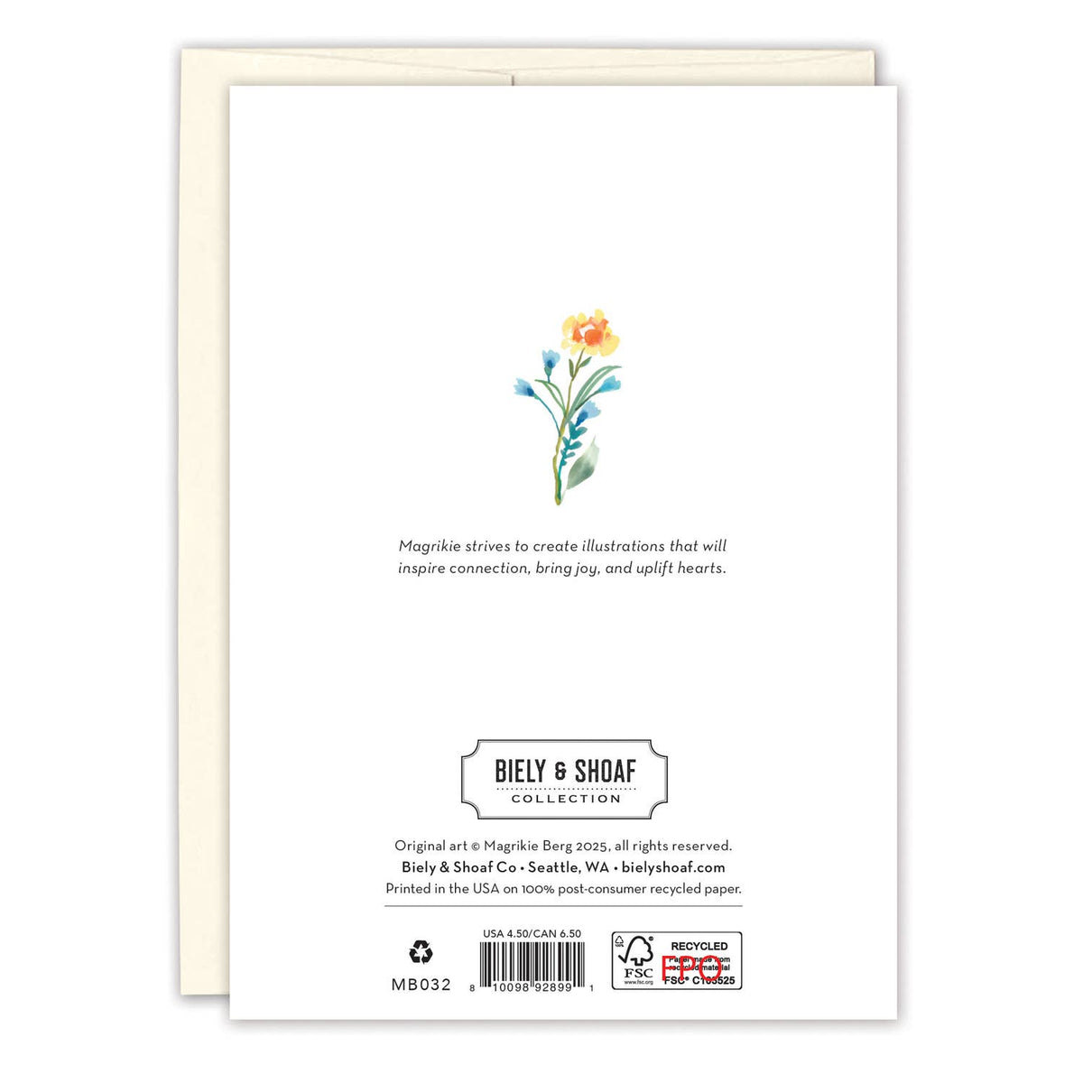 Pastel Vase Sympathy Card