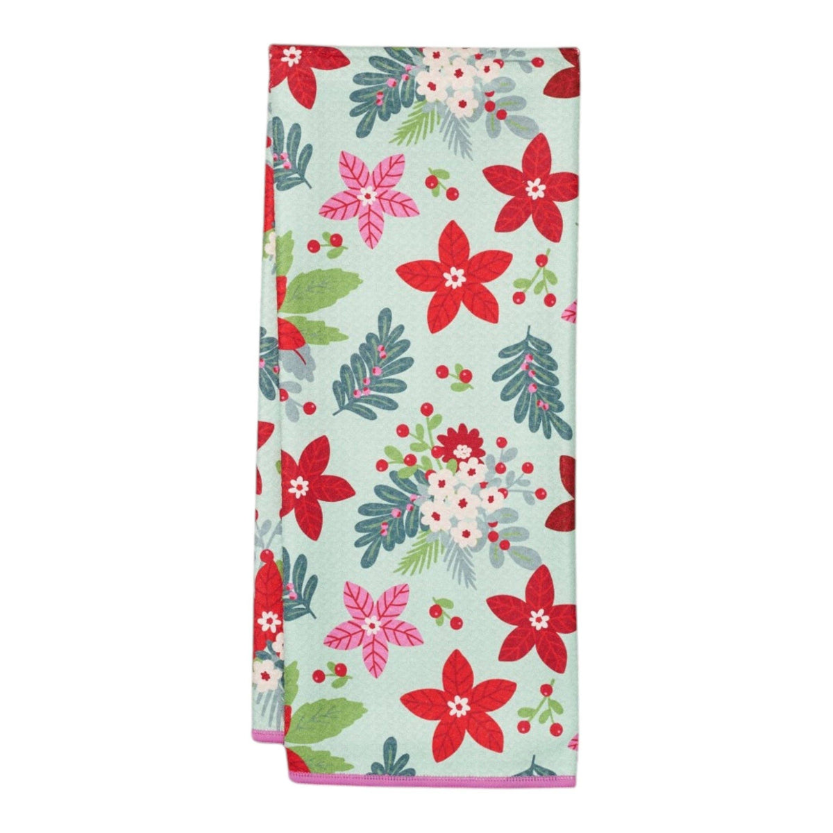 Anywhere Towel Reversible - Poinsettia Garden