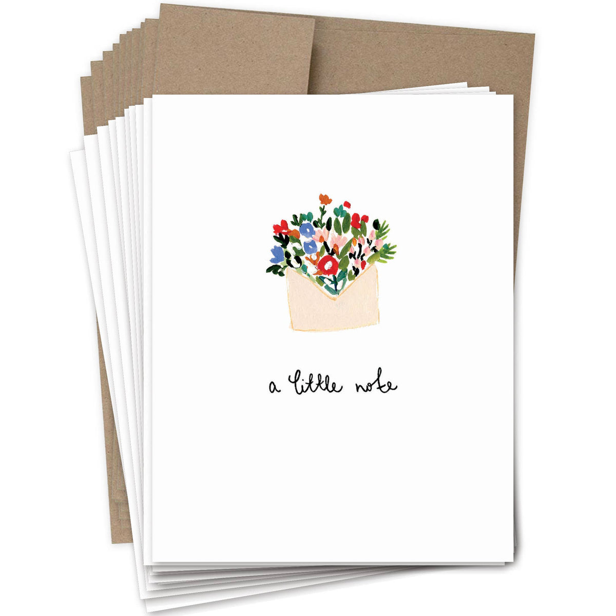 A Little Note Boxed Notecard - Set Of 10
