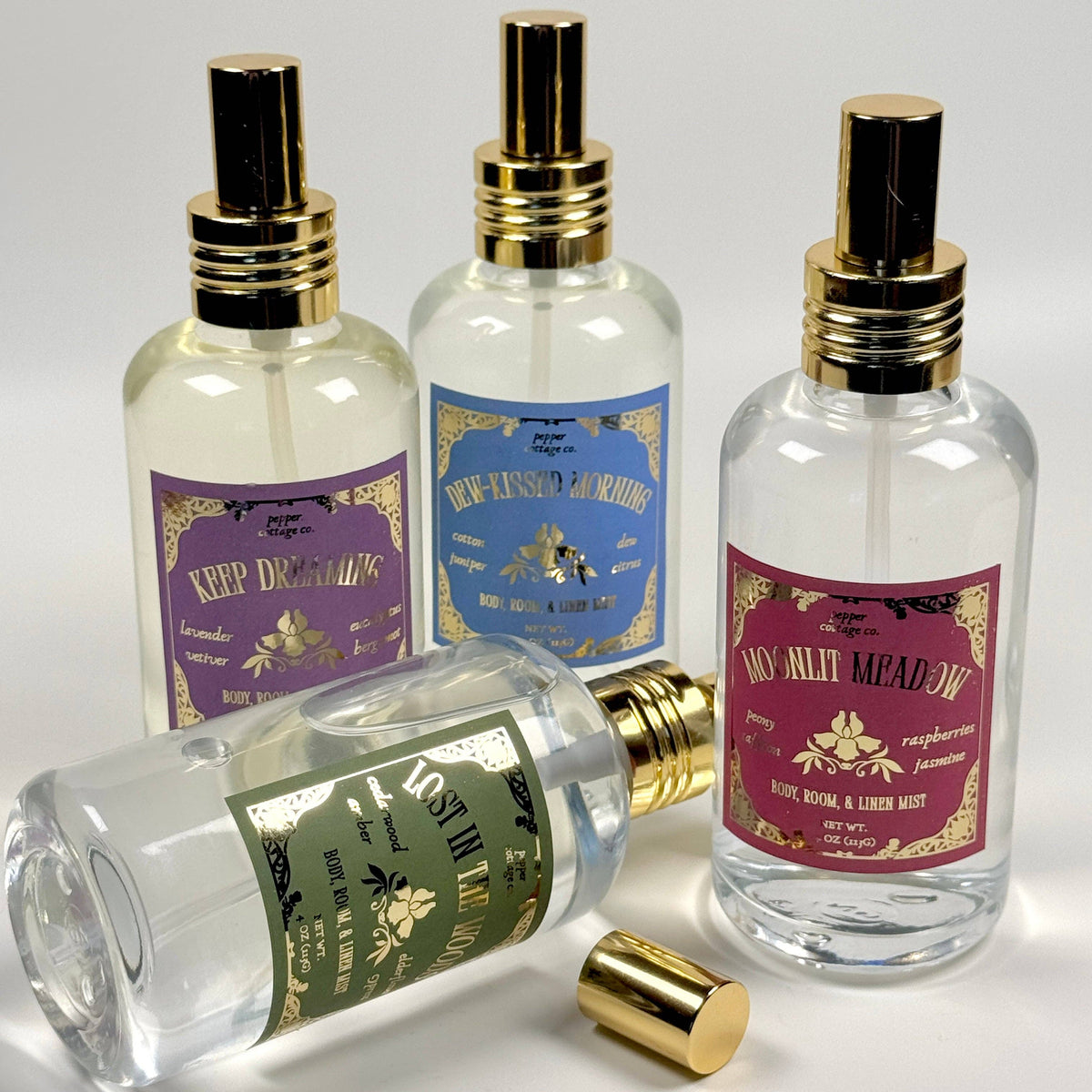 Lost in the Woods 4 oz Body & Home Mist | Cypress, Cedarwood, Elderflower, Amber | Daydream Collection Spring Floral Body Spray