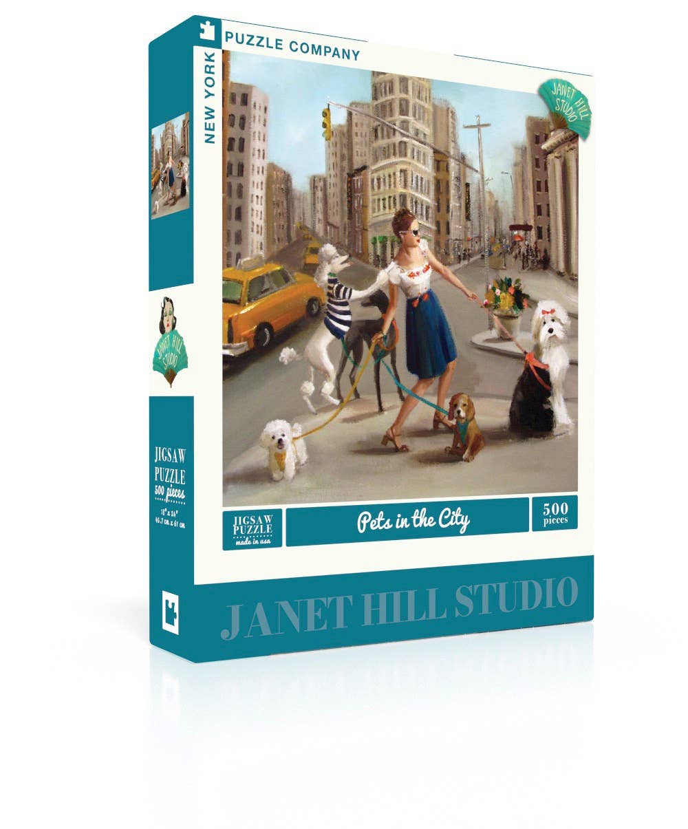 Pets in the City - 500 Piece Jigsaw Puzzle