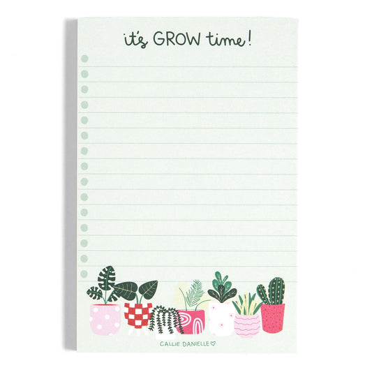 It's Grow Time Plant Notepad