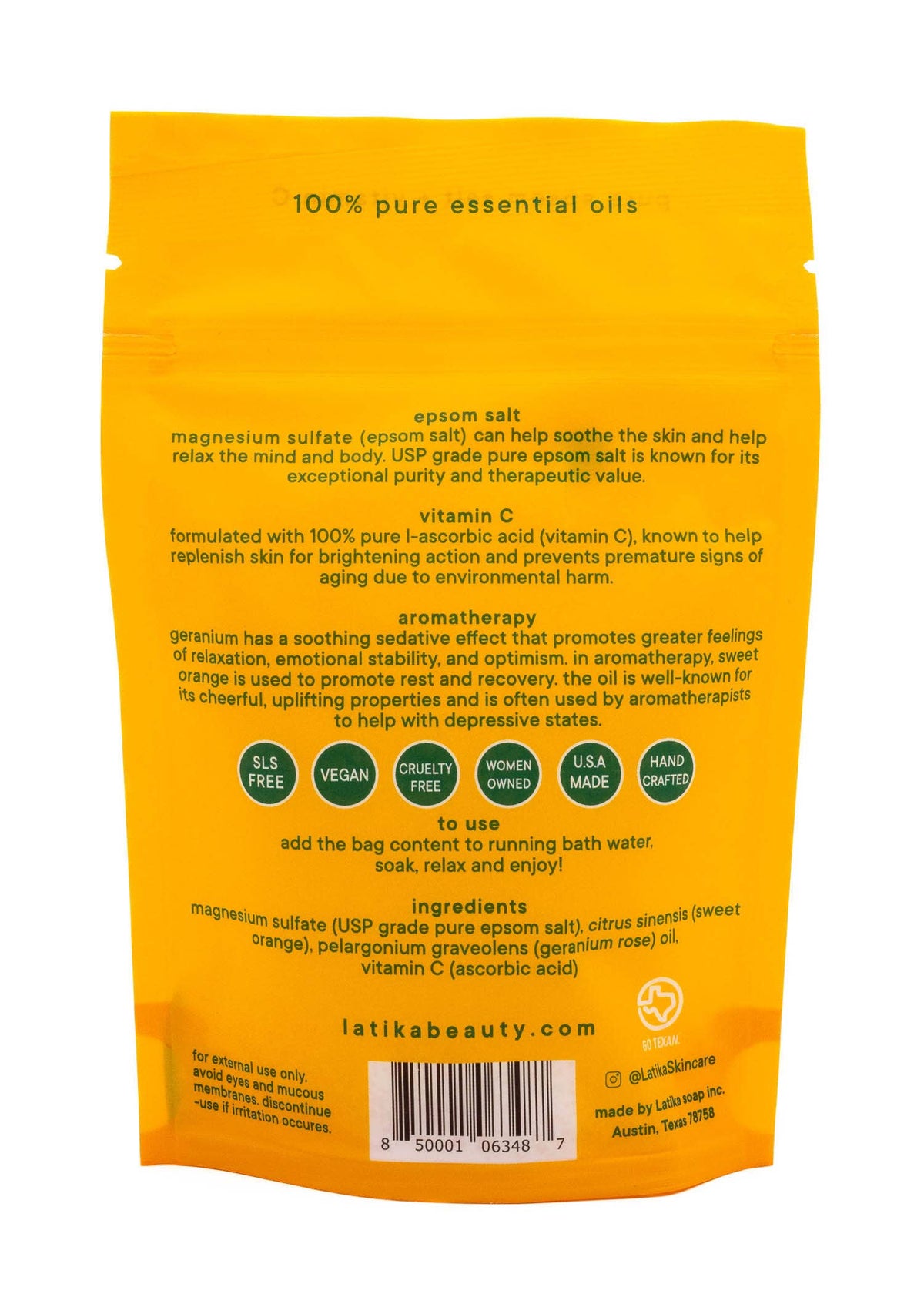 Vitamin C 🟡 Epsom Bath Soak