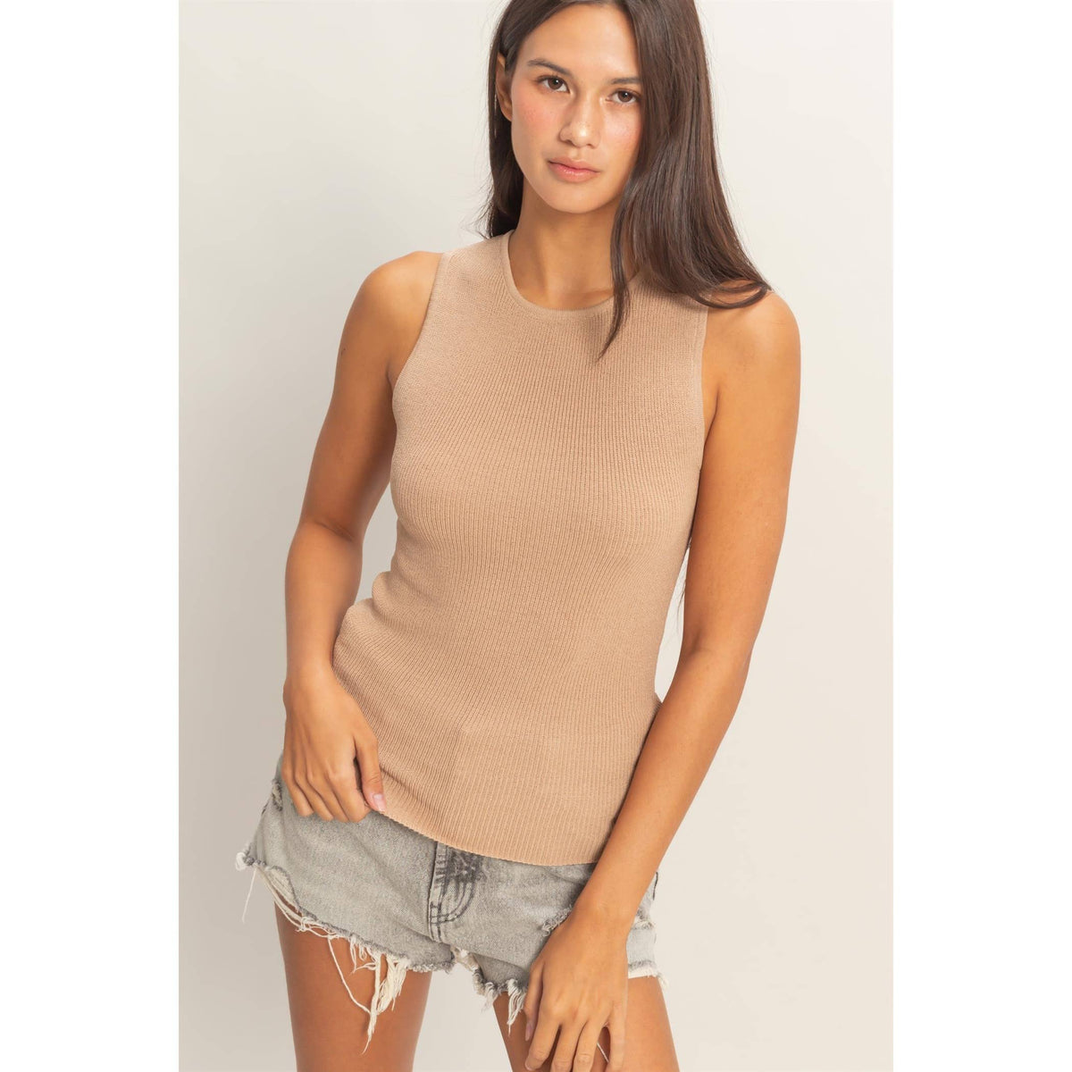 Ribbed Knit Tank Top