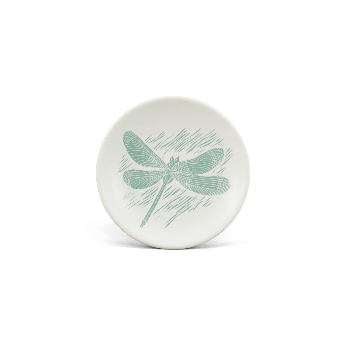 Trinket Key Ring Dish Dragonfly Blue