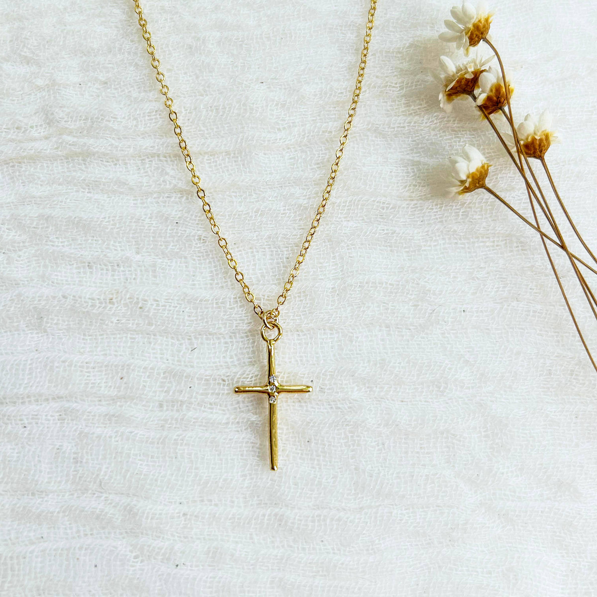 Gold Cross Necklace