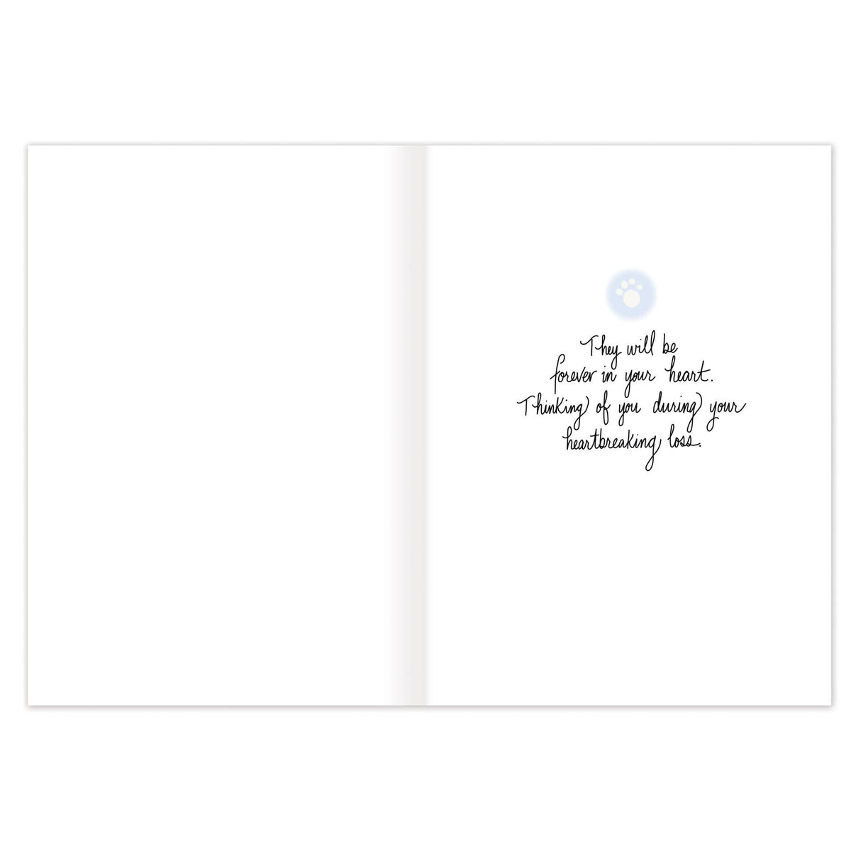 Clouds Pet Sympathy Card