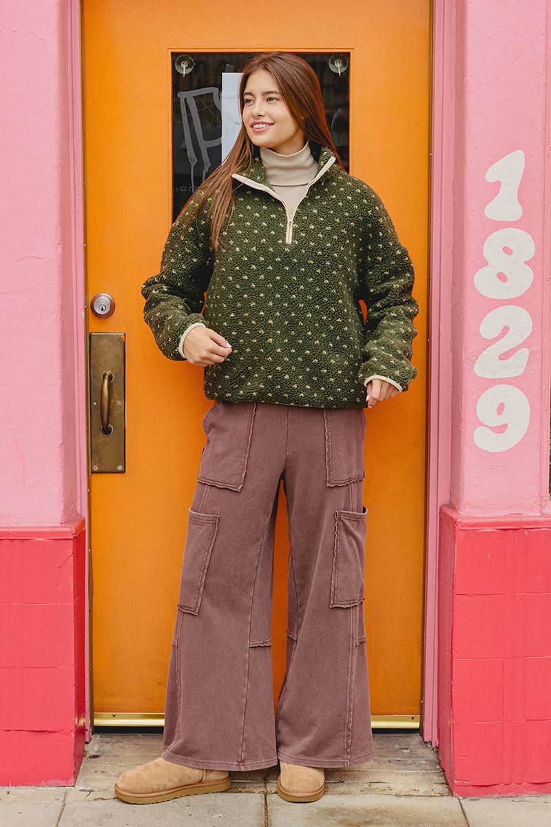 Mineral Wash Cargo Pocket Pants