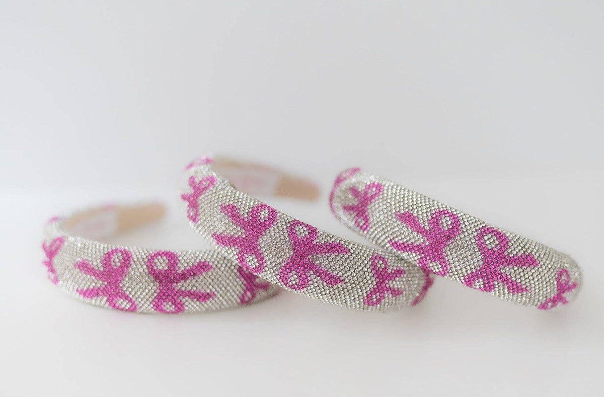 Beaded Headband - Bows & Bling