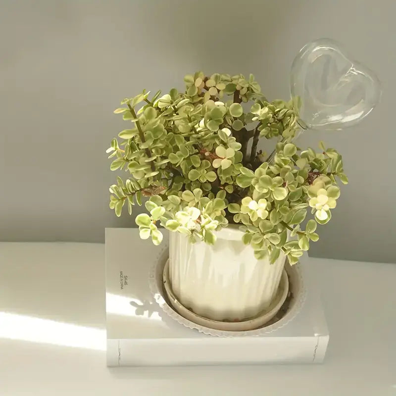 Heart-Shaped Plant Watering Stake - Elegant & Function