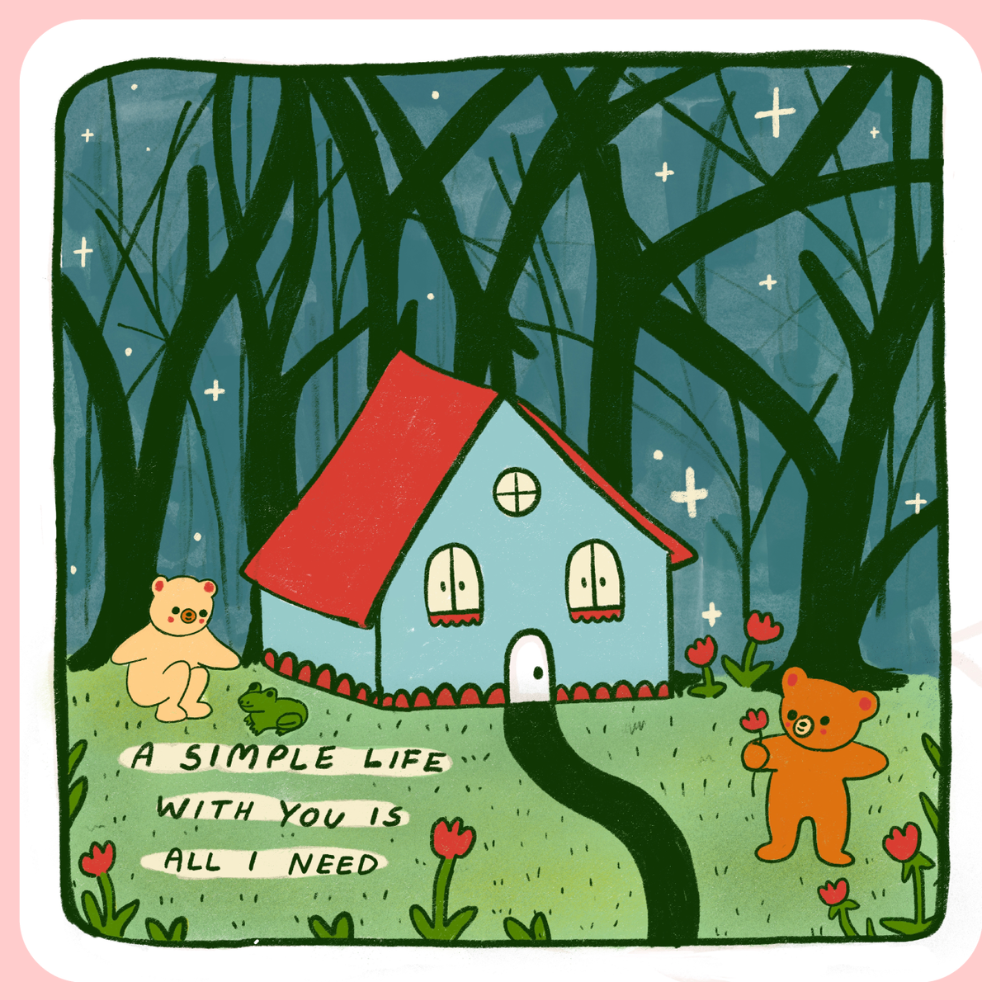 A Simple Life Sticker