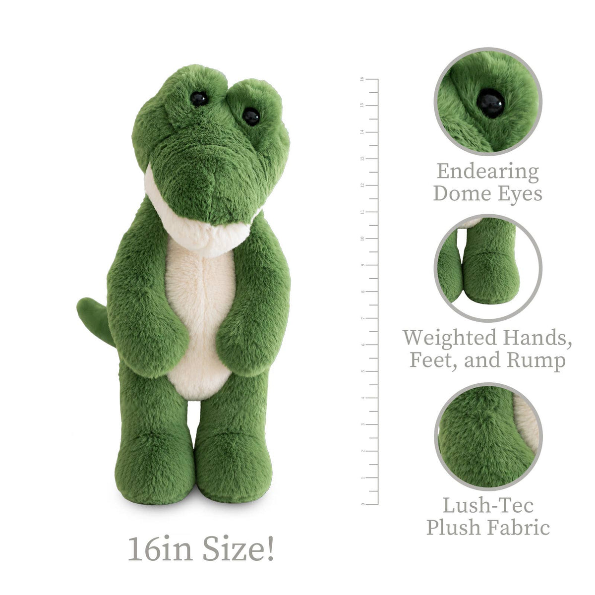 World Softest Plush Lushee 16 inch - Arty Alligator