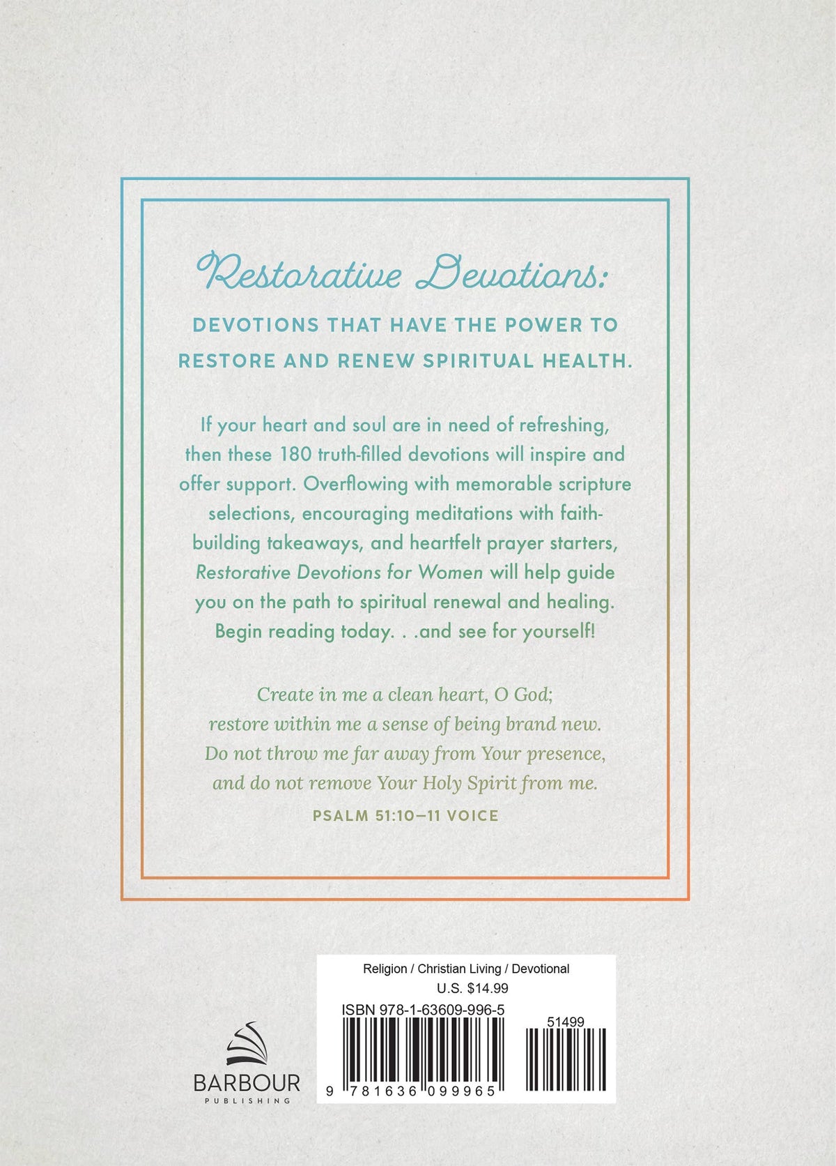 Restorative Devotions for Women