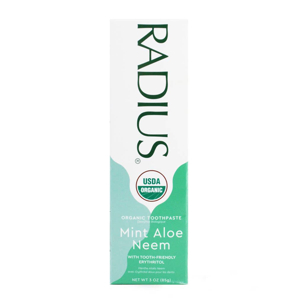 USDA Organic Mint Aloe Neem Toothpaste, 3oz