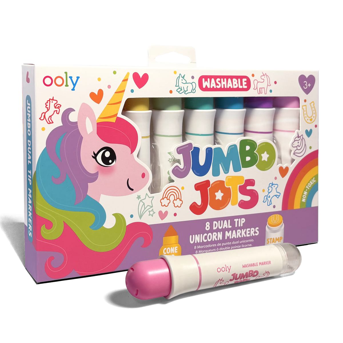 Jumbo Jots Dual Tip Unicorn Markers