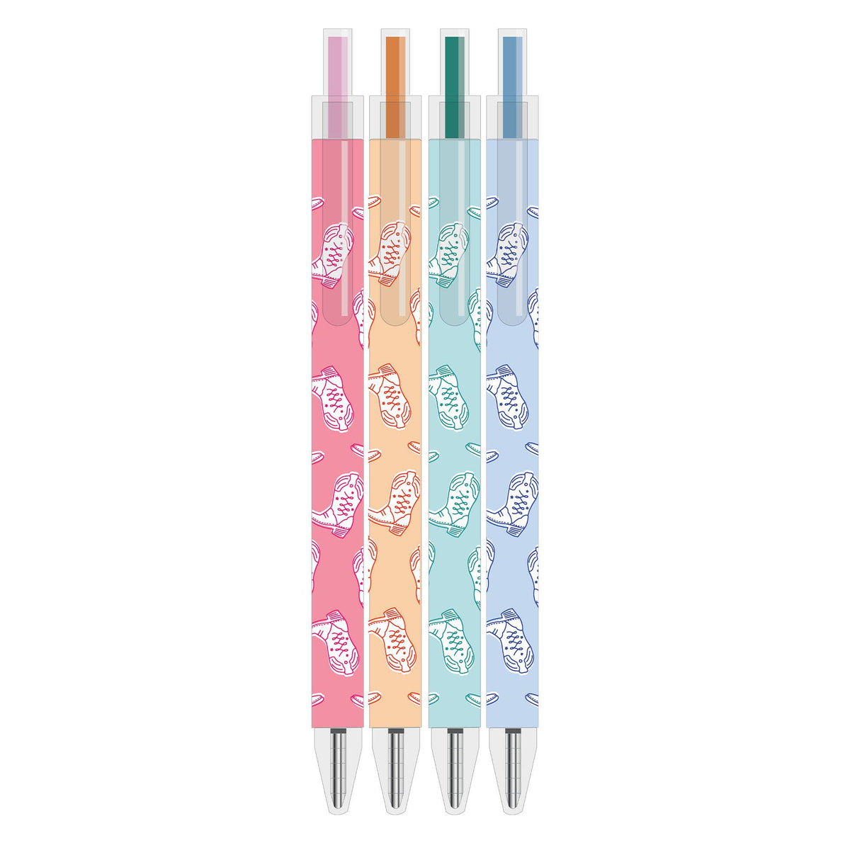 Colorful Western Cowgirl Boots Pen Set