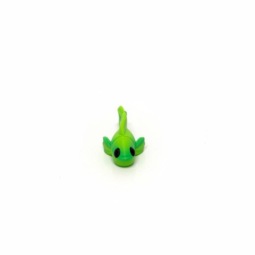 Betta Fish (Avocado) • Mini 3D Printed Articulated Animal • Flexi Animals • Pocket Pets • Pocket Pals • Desk Pets
