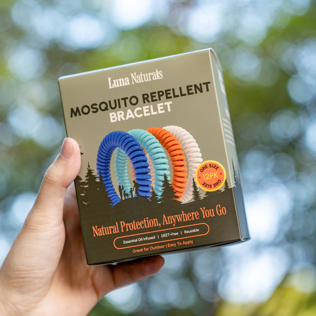 Mosquito Repellent Bracelet | Natural Scent | 12 Pack