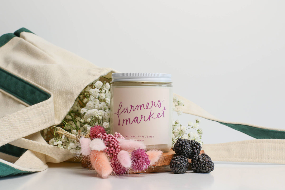 Farmer's Market: 8 oz Soy Wax - Small Batch Candles