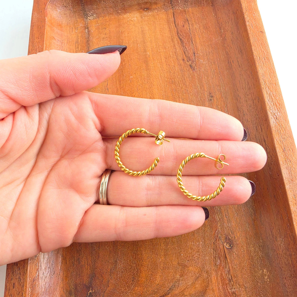 Luxe Tatum Hoops - Gold // Earrings, Jewelry, Tarnish free