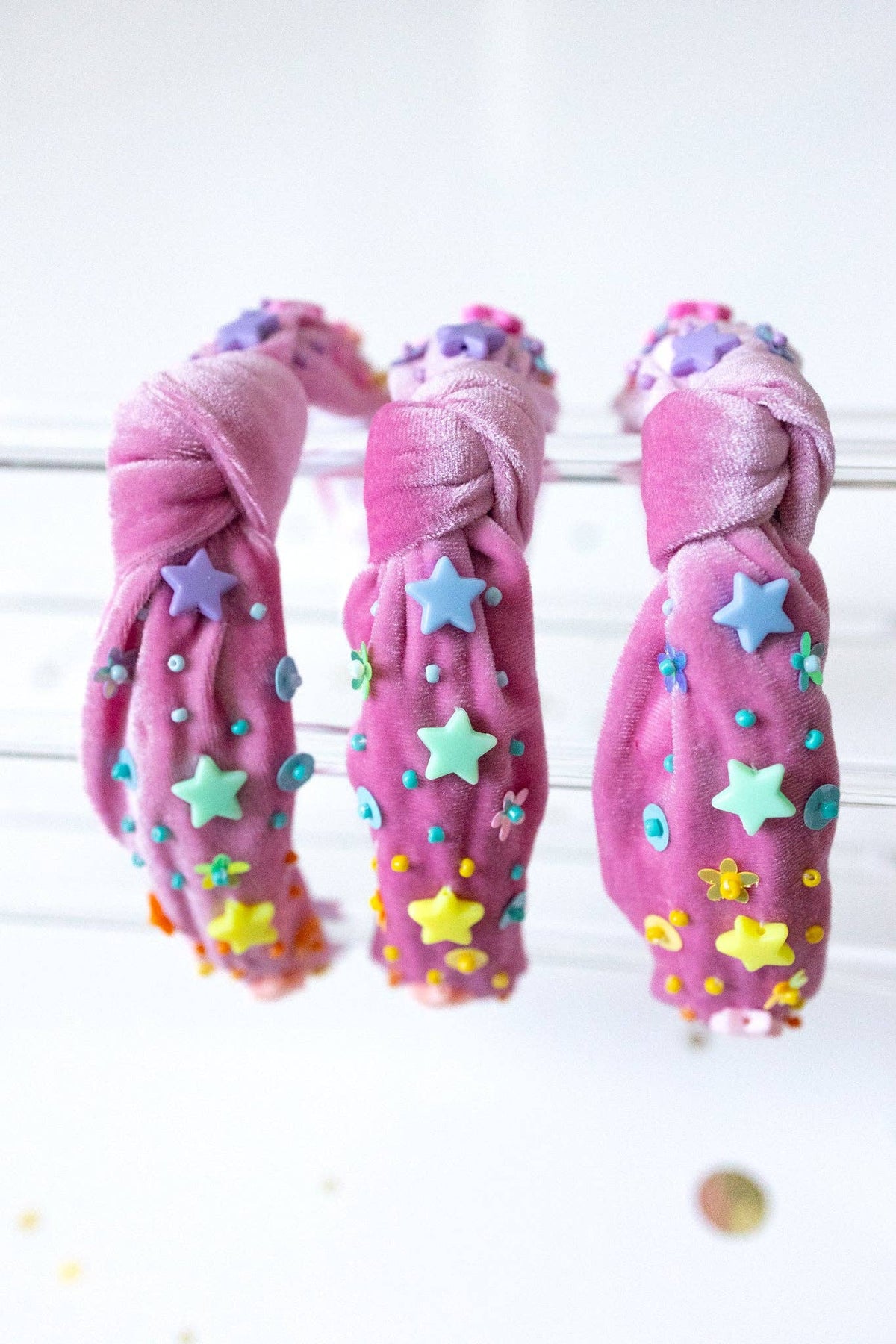 Beaded Headband - Happy Hues