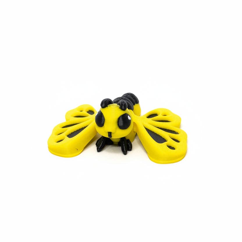 Butterfly (Yellow and Black) • Insect • Bug • Mini 3D Printed Articulated Animal • Flexi Animals • Pocket Pets • Pocket Pals • Desk Pets*