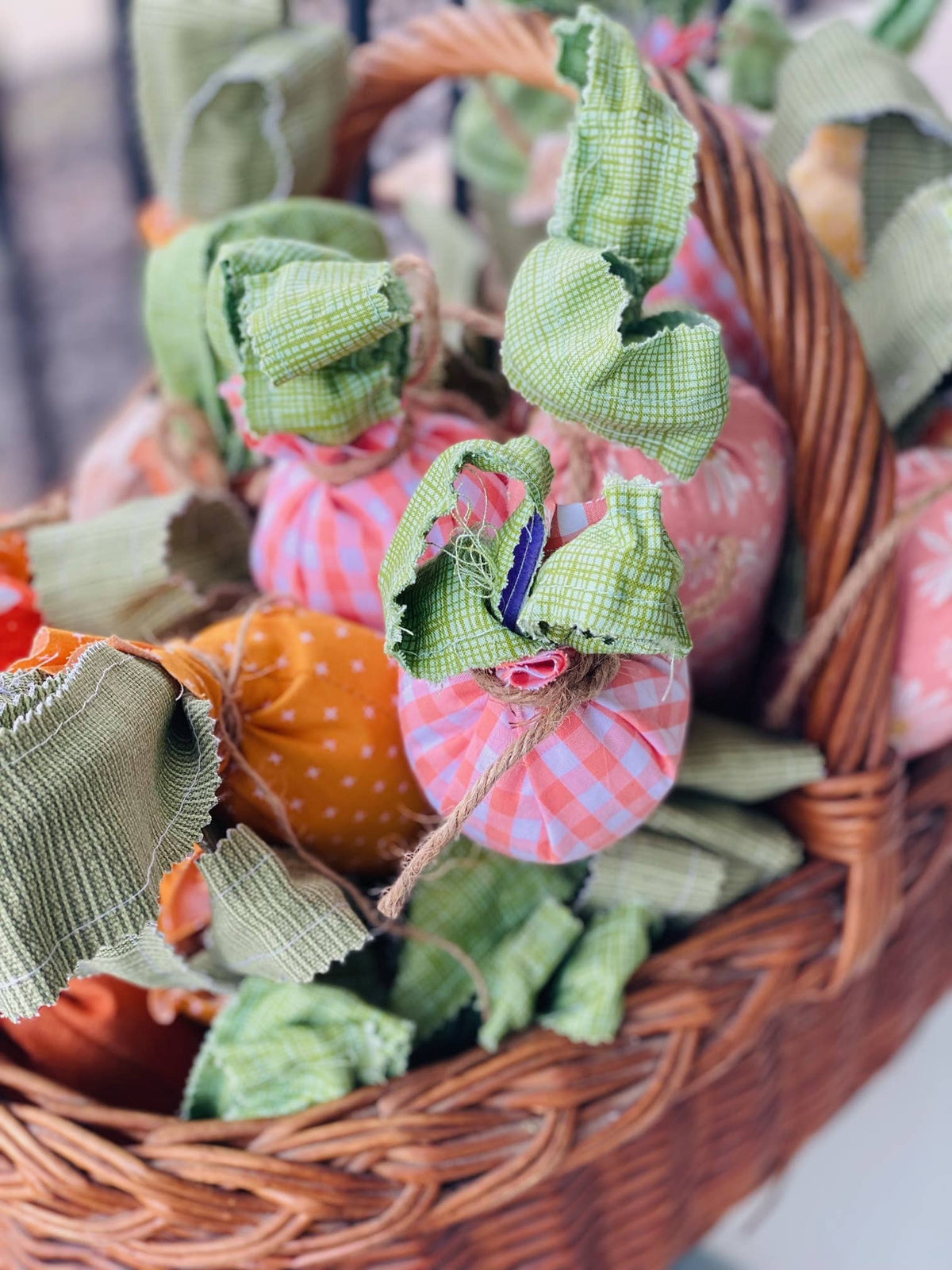 Handmade Large Fabric Carrots - 10 Inch Decorative
