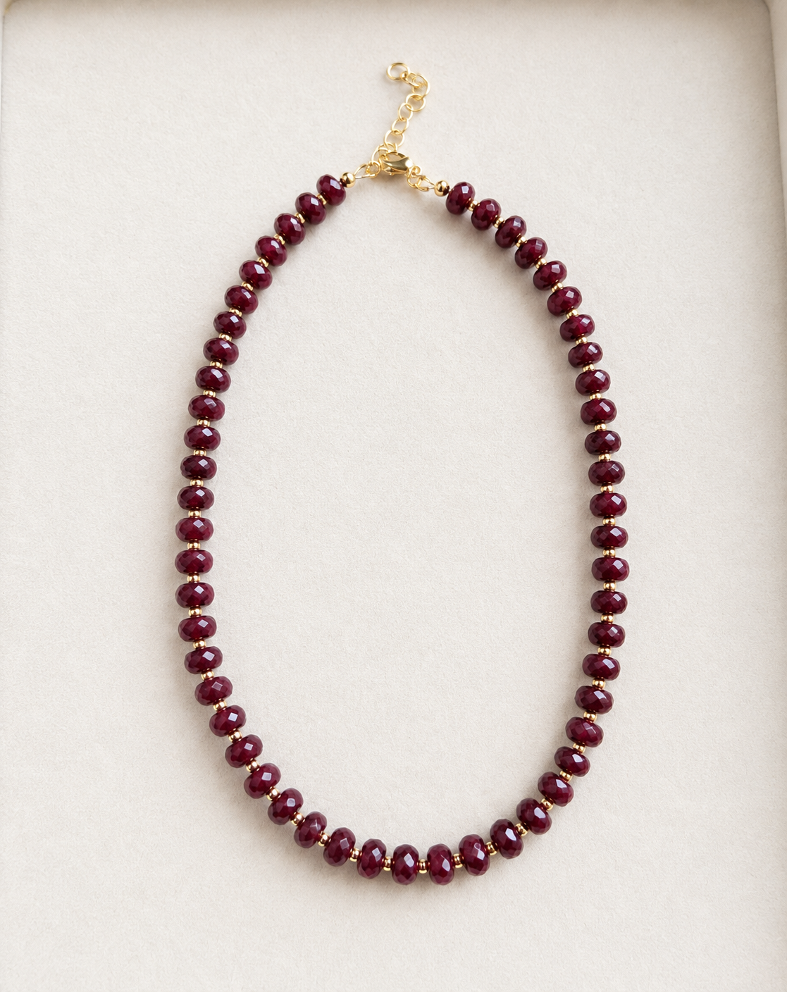 Mulberry Beaded Necklace