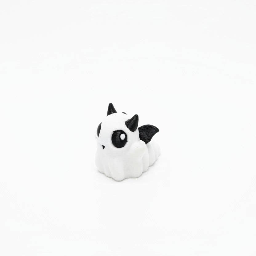 Ghost • Halloween • Mini 3D Printed Articulated Animal • Flexi Animals • Pocket Pets • Pocket Pals • Desk Pets*