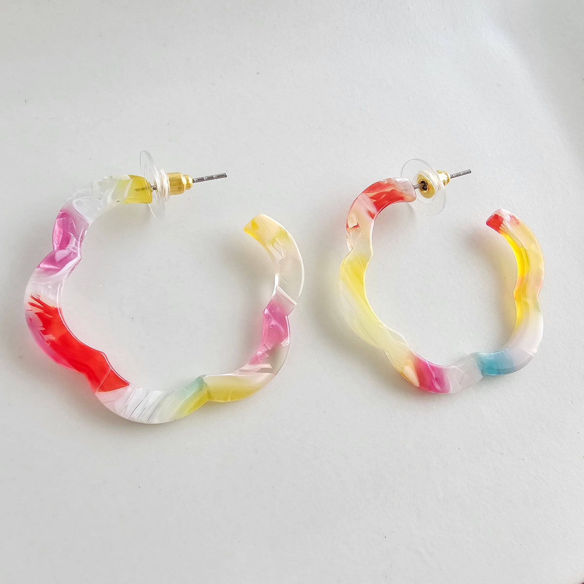 Posey Hoops - Technicolor // Spring Summer Earrings Jewelry