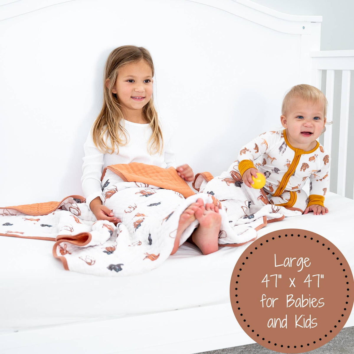 Life Is Better In Boots Western Baby Toddler Muslin Blanket