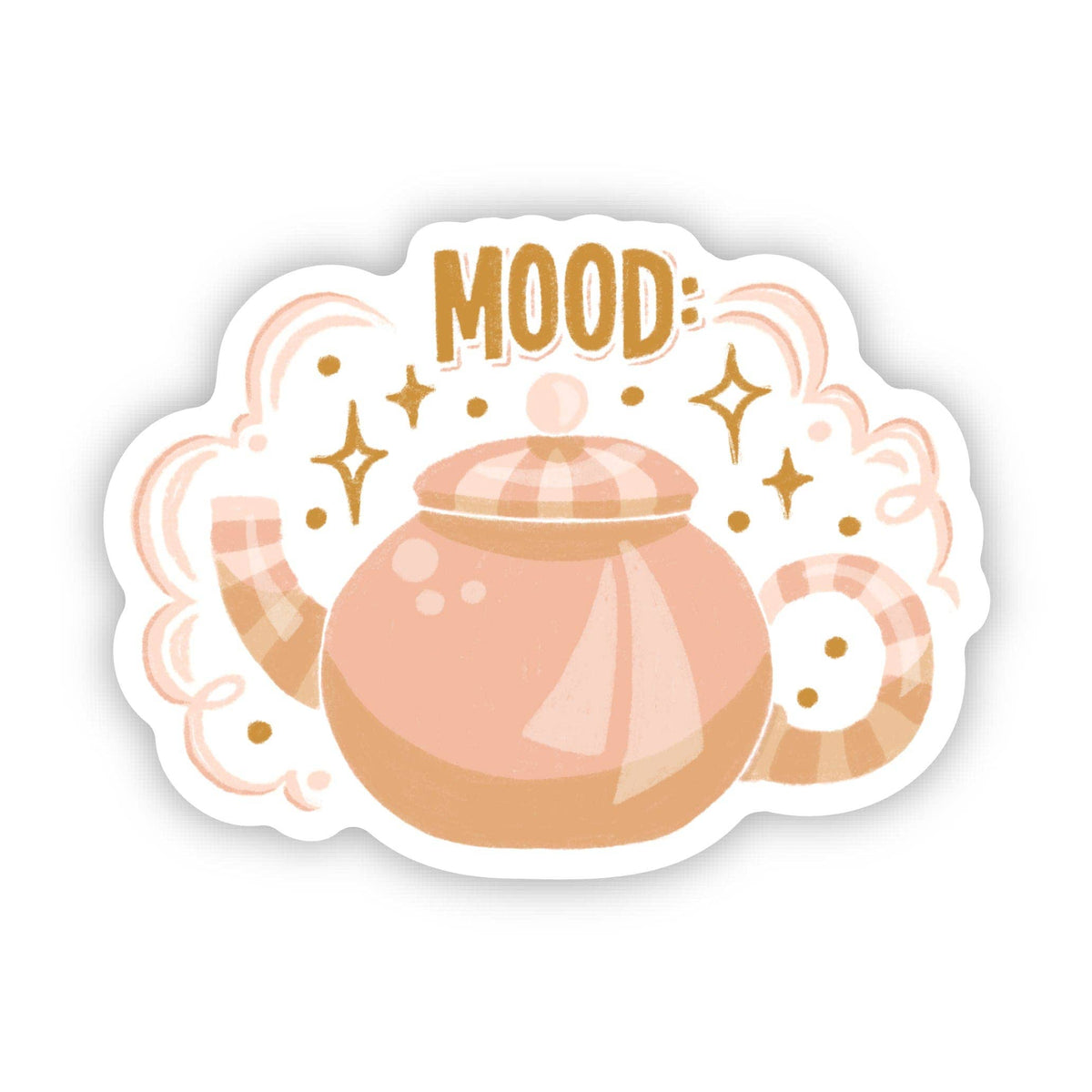 "Mood" Aesthetic Teapot Stars Sticker
