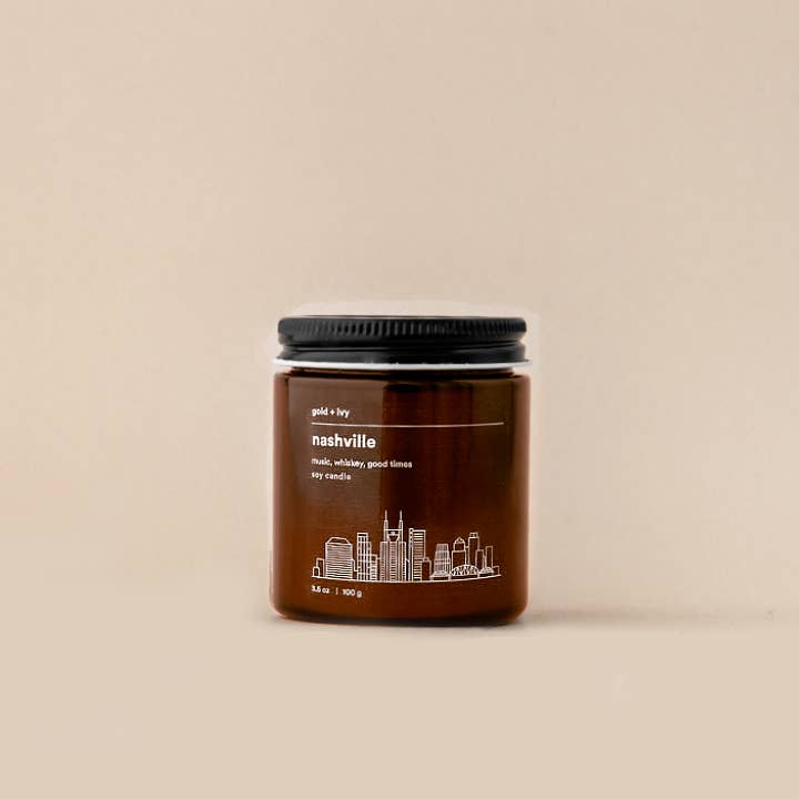 Nashville soy candle - music, whiskey, good times