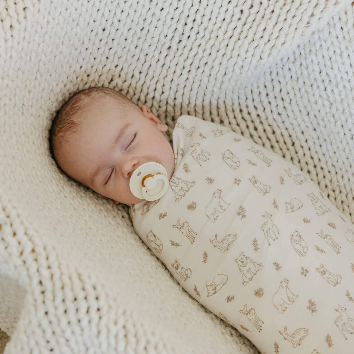 Knit Swaddle Blanket - Dylan