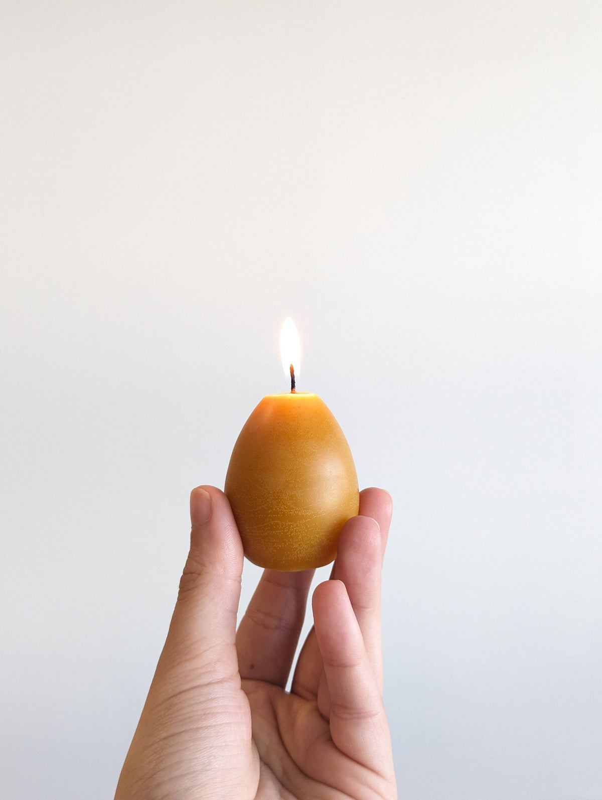 Beeswax Egg Candles