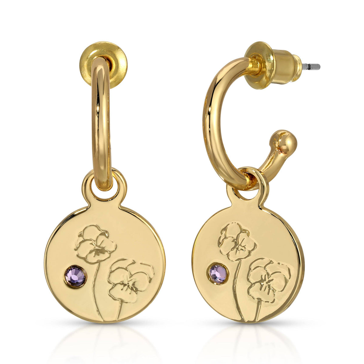Birth Month Flower Earrings