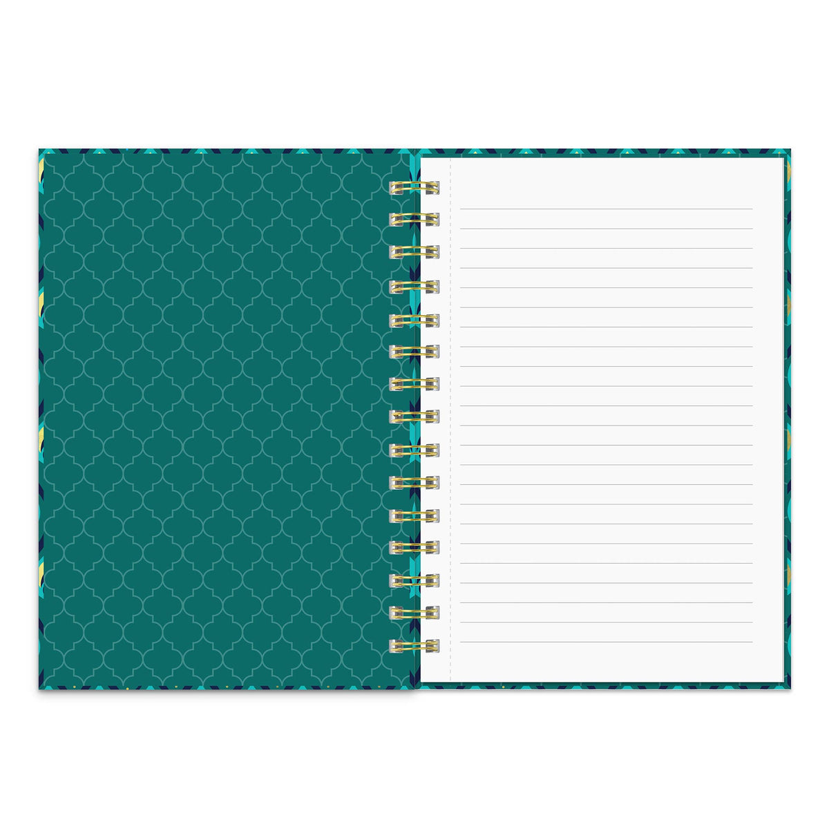 Cascading Plumes Oliver Notebook with Pen Pocket