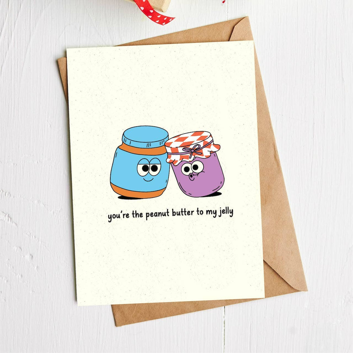 "You're the peanut butter to my jelly" Valentine's Day Card