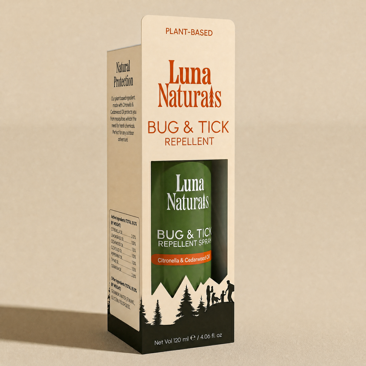 Natural Bug & Tick Repellent Spray — Citronella | 120ml