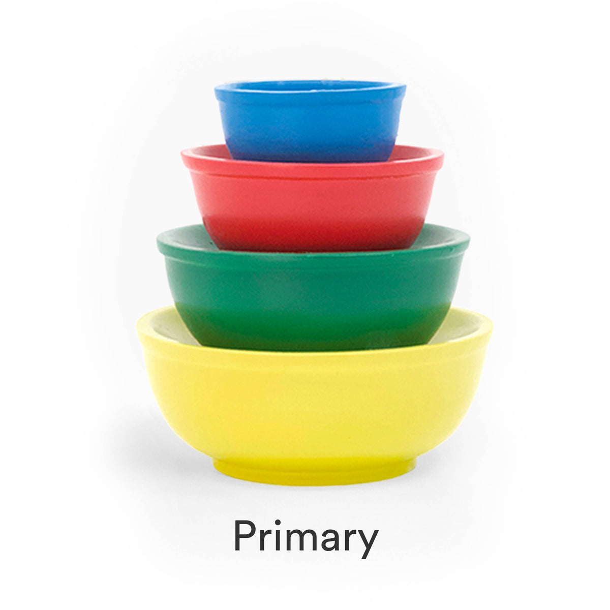 Mini Pyrex-Inspired Mixing Bowls Stackable Display Set