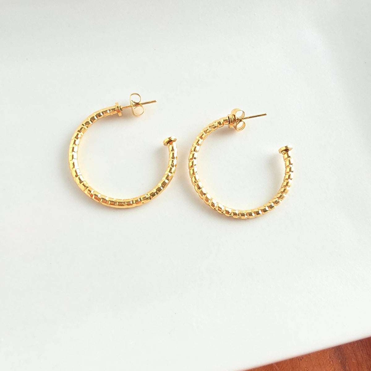 Luxe Tatum Hoops - Gold // Earrings, Jewelry, Tarnish free