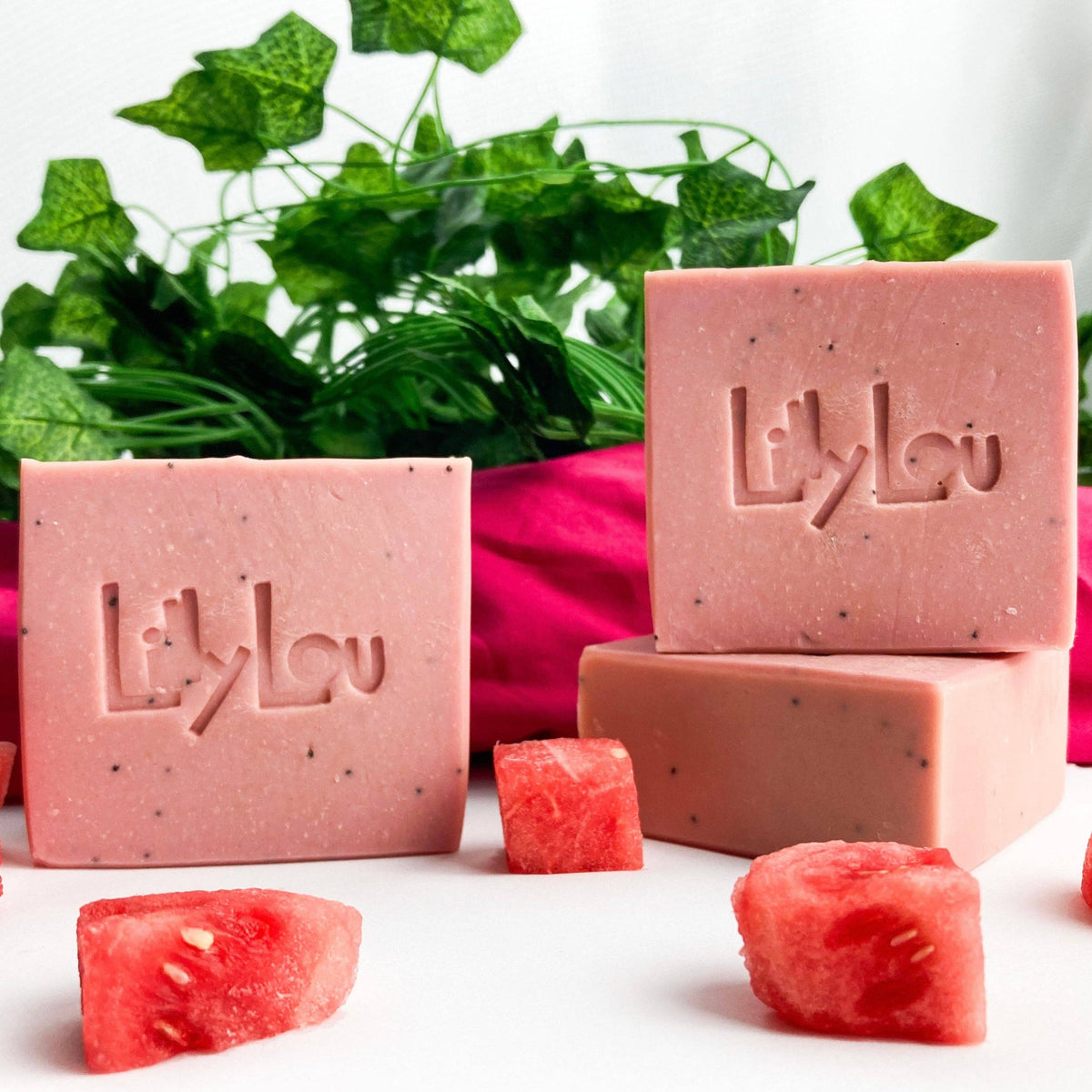 Watermelon Soap Bar | Poppy Seed | Natural Soap | Goat milk