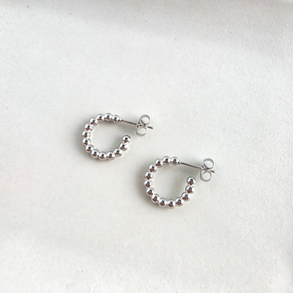 Luxe Bridget Hoops - Silver // Earrings, Jewelry, Waterproof