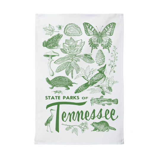 Tennessee State Parks - Nature Print Tea Towel